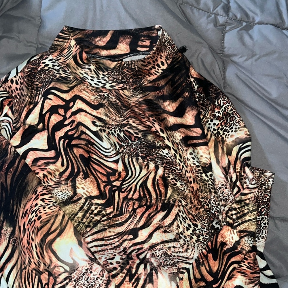 ANIMAL PRINT MINI DRESS